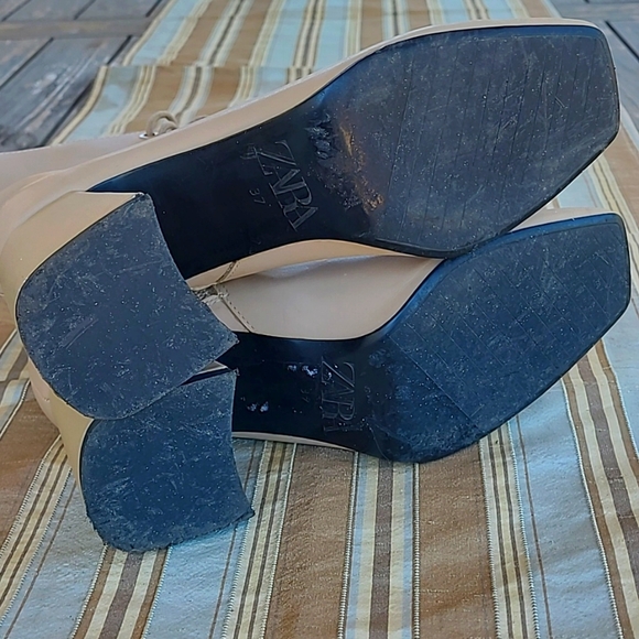 ZARA LACE UP ANKLE BOOTS - Picture 6 of 6